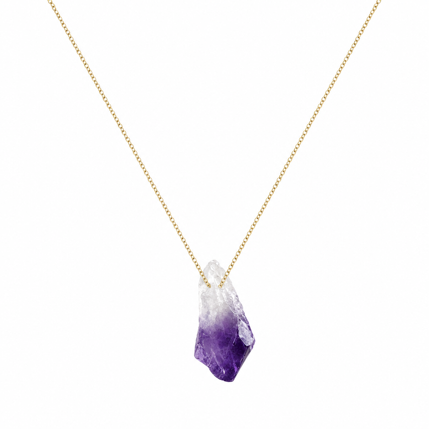 Crystal Pendant Necklace "Rosy-fingered Dawn"