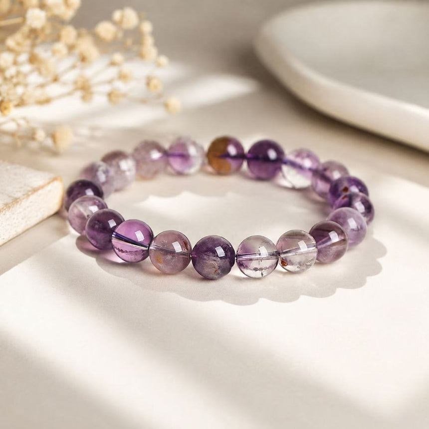 Natural Dream Amethyst Crystal Healing Bracelet