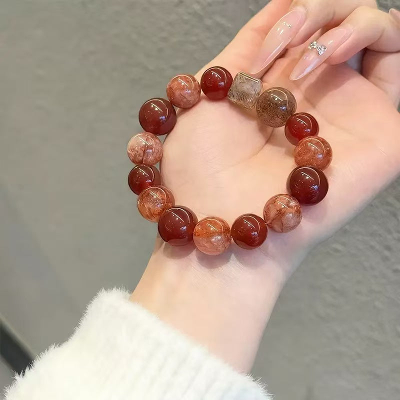 Red Crystal Bracelet "Circle of Courage"