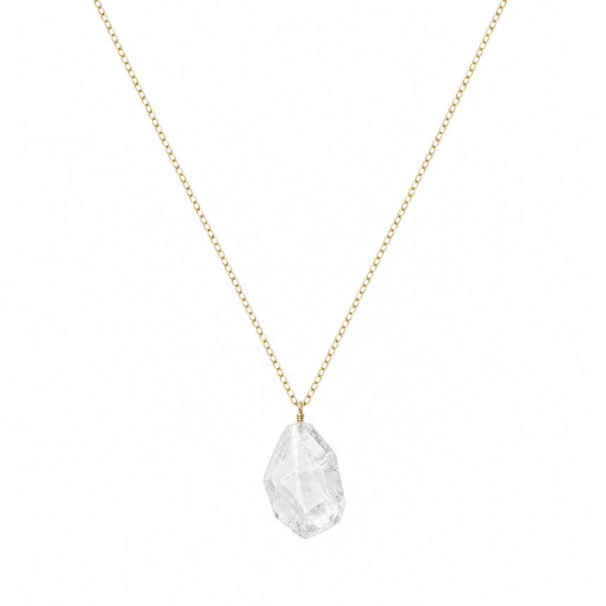 White Crystal Necklace "Moonlight of Paris"