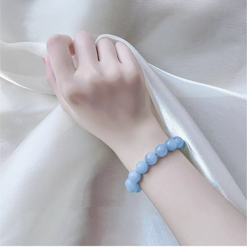Natural Aquamarine Crystal Bracelet
