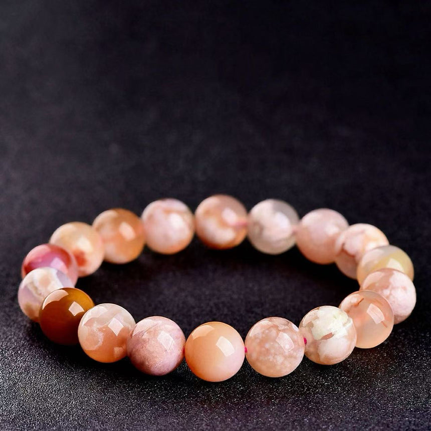 Sakura Blossom Agate Crystal Bracelet