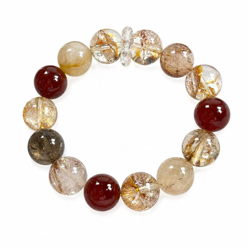 Natural Harmony Mixed Gemstone Crystal Bracelet