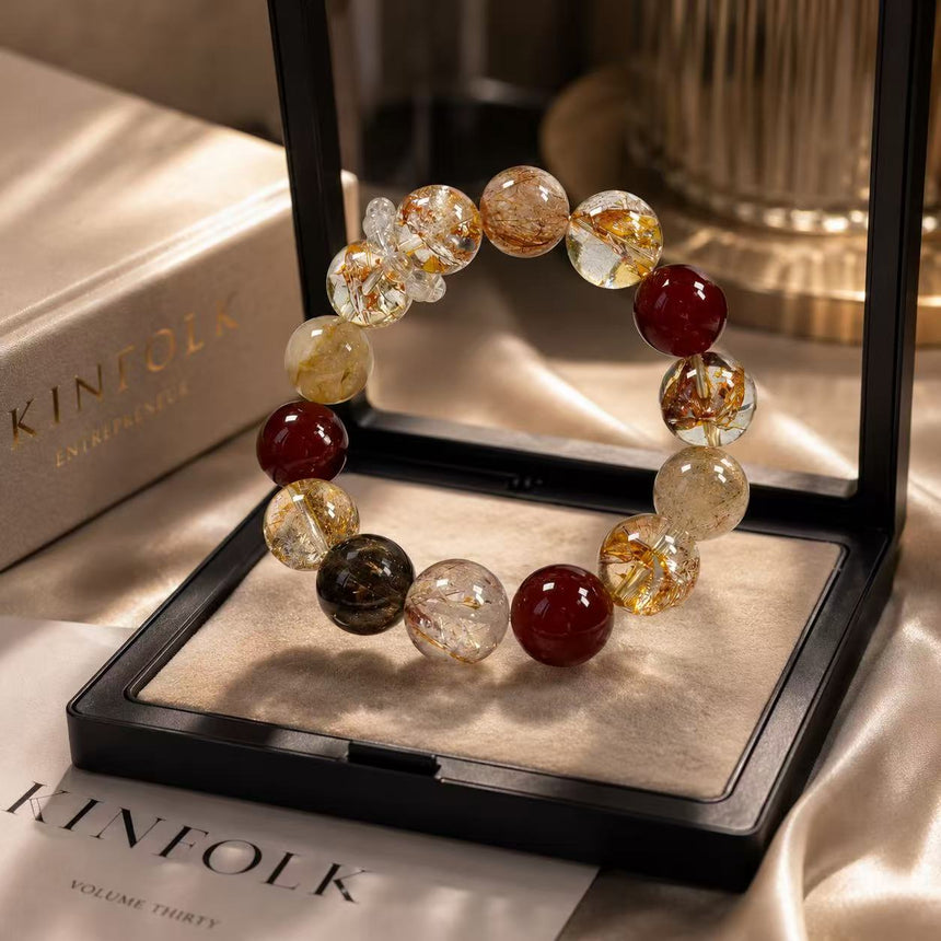 Natural Harmony Mixed Gemstone Crystal Bracelet