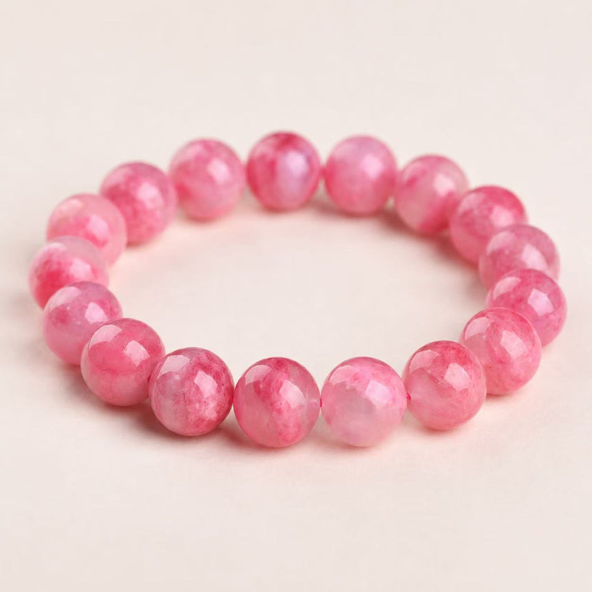Natural Sakura Rhodonite Crystal Bracelet