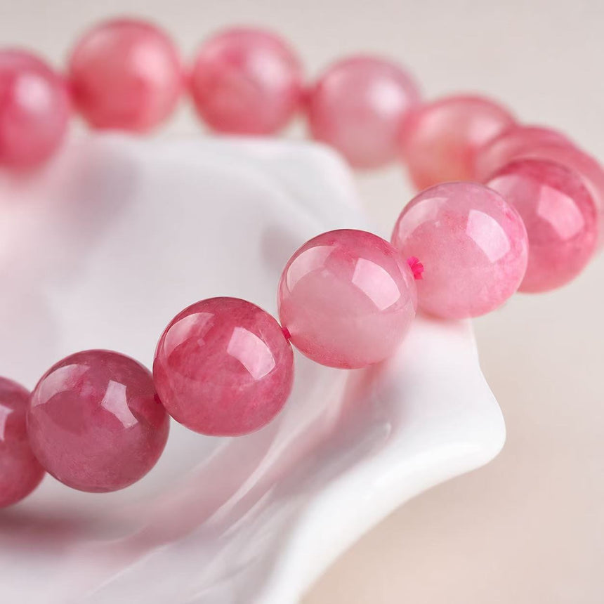 Natural Sakura Rhodonite Crystal Bracelet