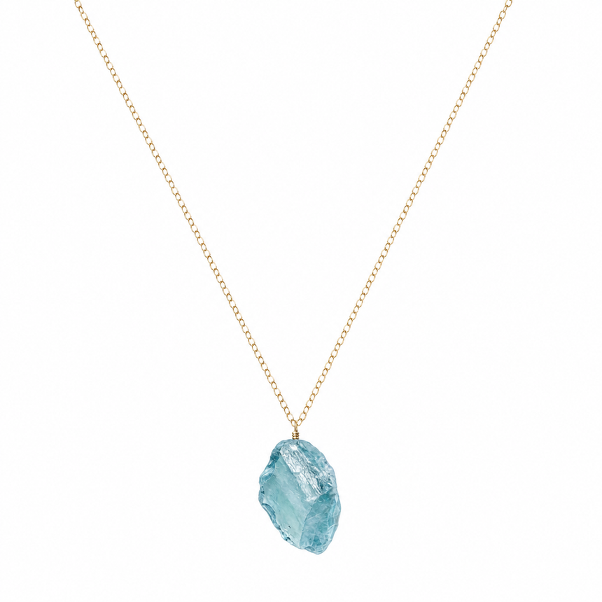 Blue Crystal Necklace "The First Love"