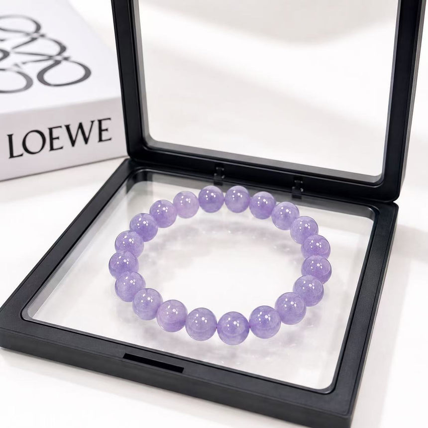 Natural Amethyst Crystal Bracelet – Genuine Purple Gemstone