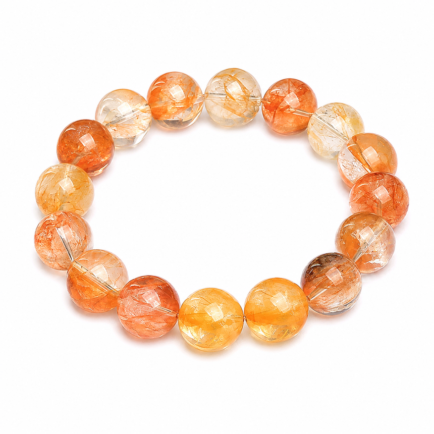 Natural Koi Blossom Crystal Bracelet