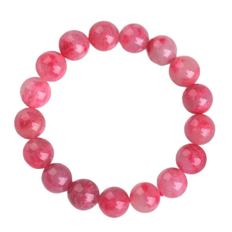 Natural Sakura Rhodonite Crystal Bracelet