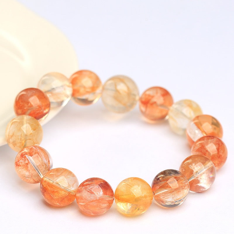 Natural Koi Blossom Crystal Bracelet