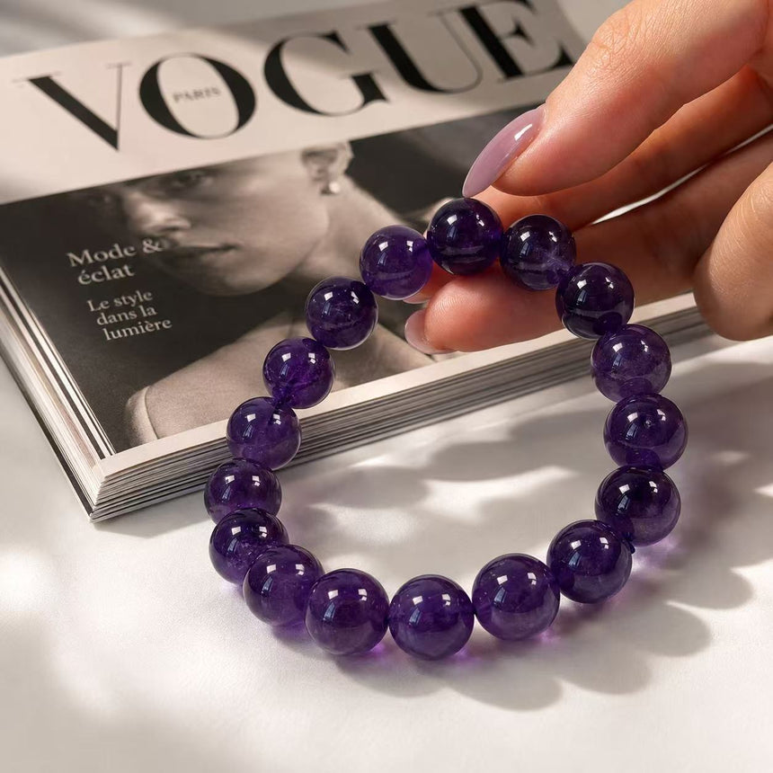 Natural Amethyst Crystal Bracelet