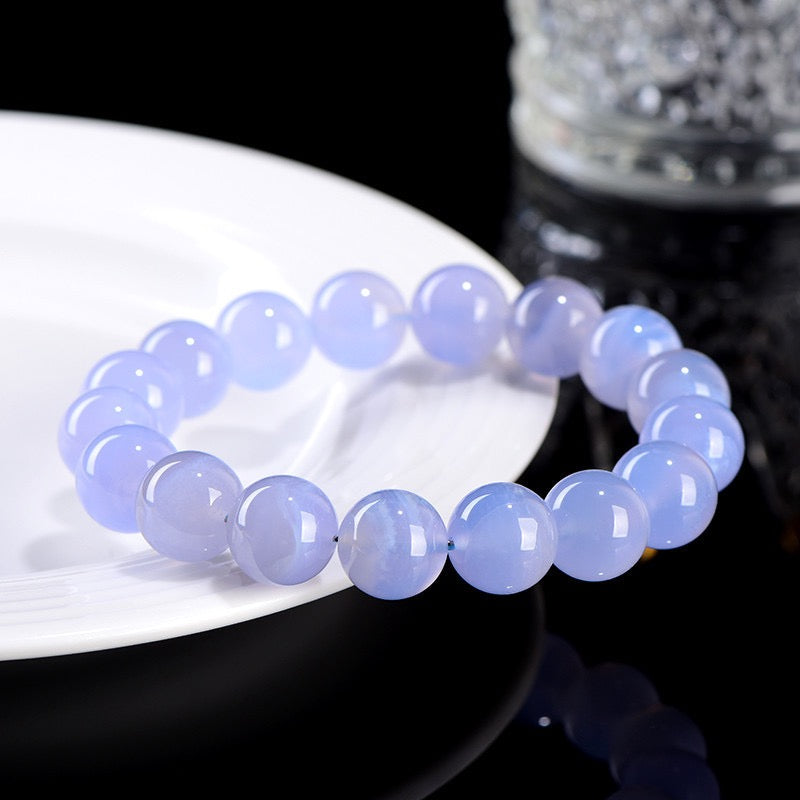 Natural Blue Lace Agate Bracelet