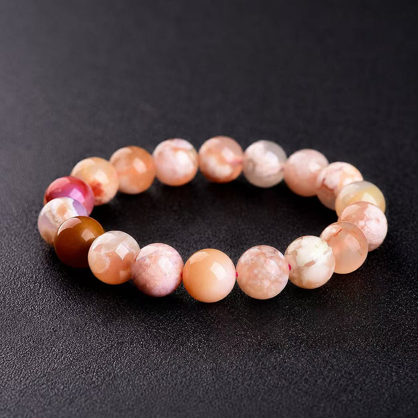 Sakura Blossom Agate Crystal Bracelet