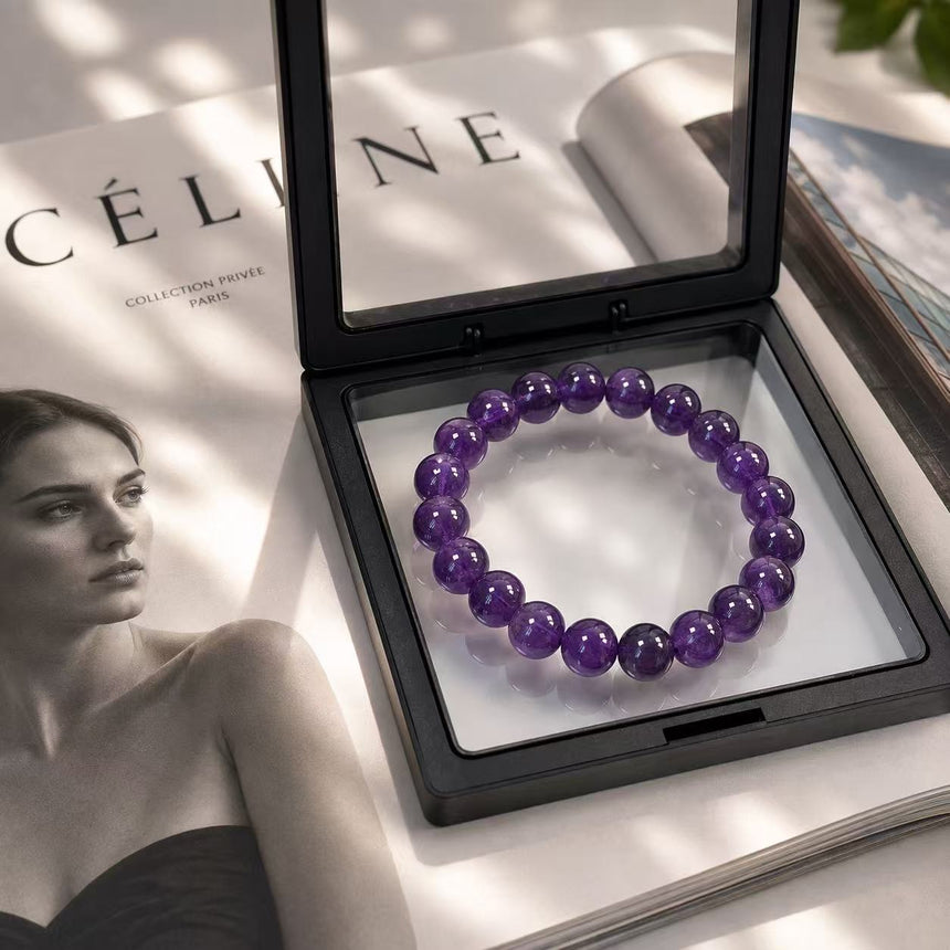 Natural Amethyst Crystal Bracelet