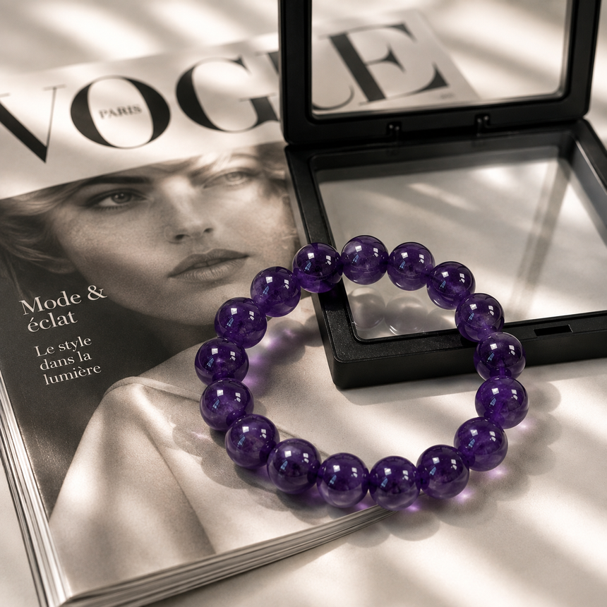 Natural Amethyst Crystal Bracelet