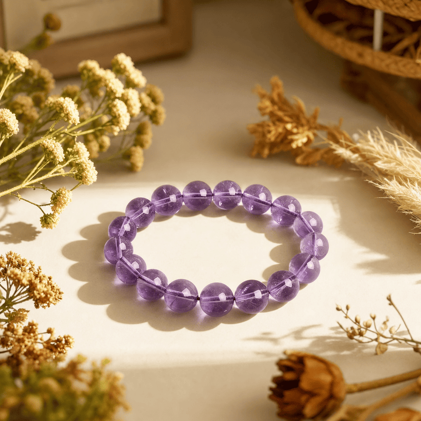 Amethyst Crystal Bracelet "Temptation of Hawaii"