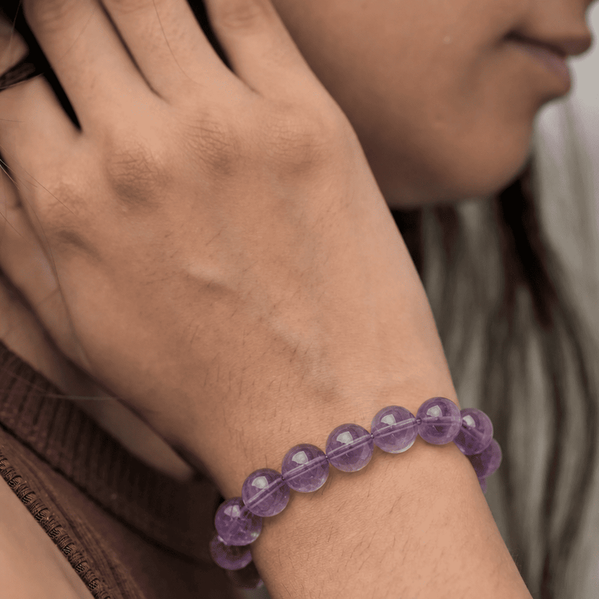 Amethyst Crystal Bracelet "Temptation of Hawaii"