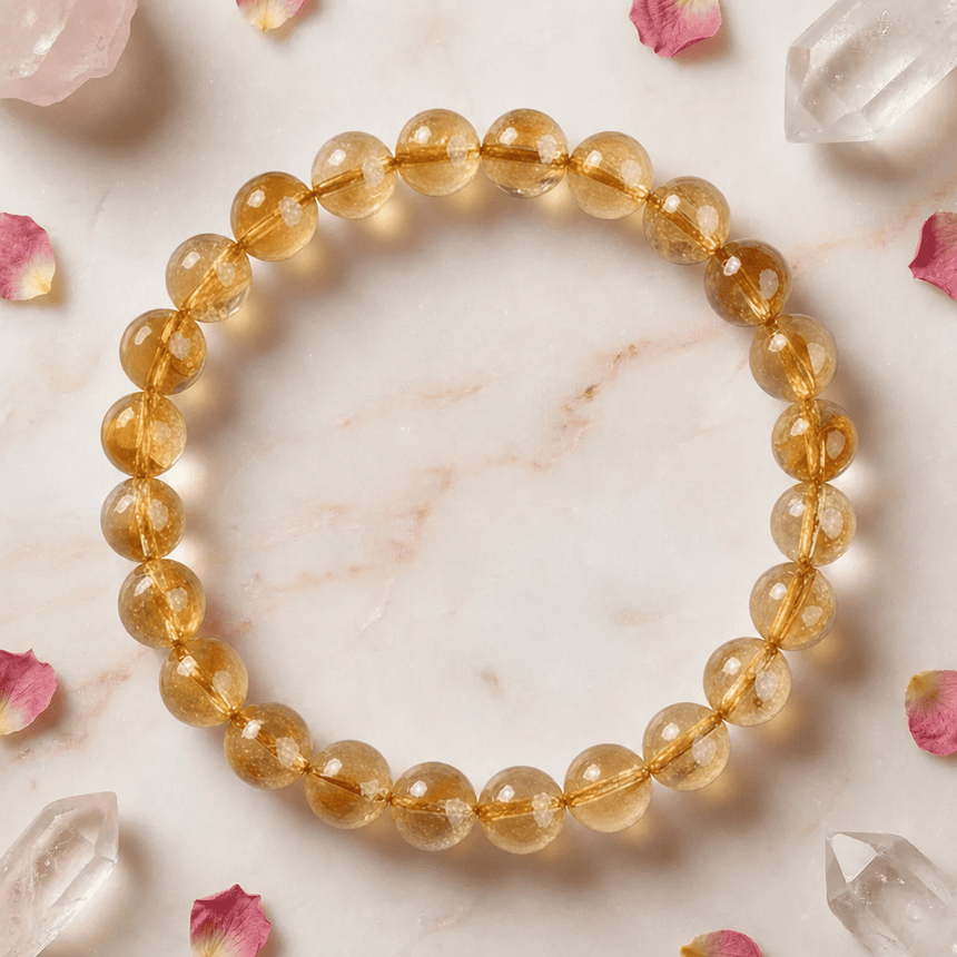 Citrine Crystal Bracelet "The Old Roman Times"