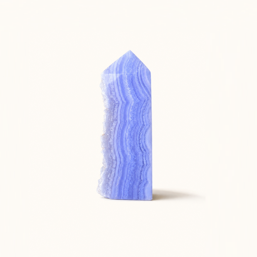Druzy Blue Lace Agate "Summer's Afternoon"