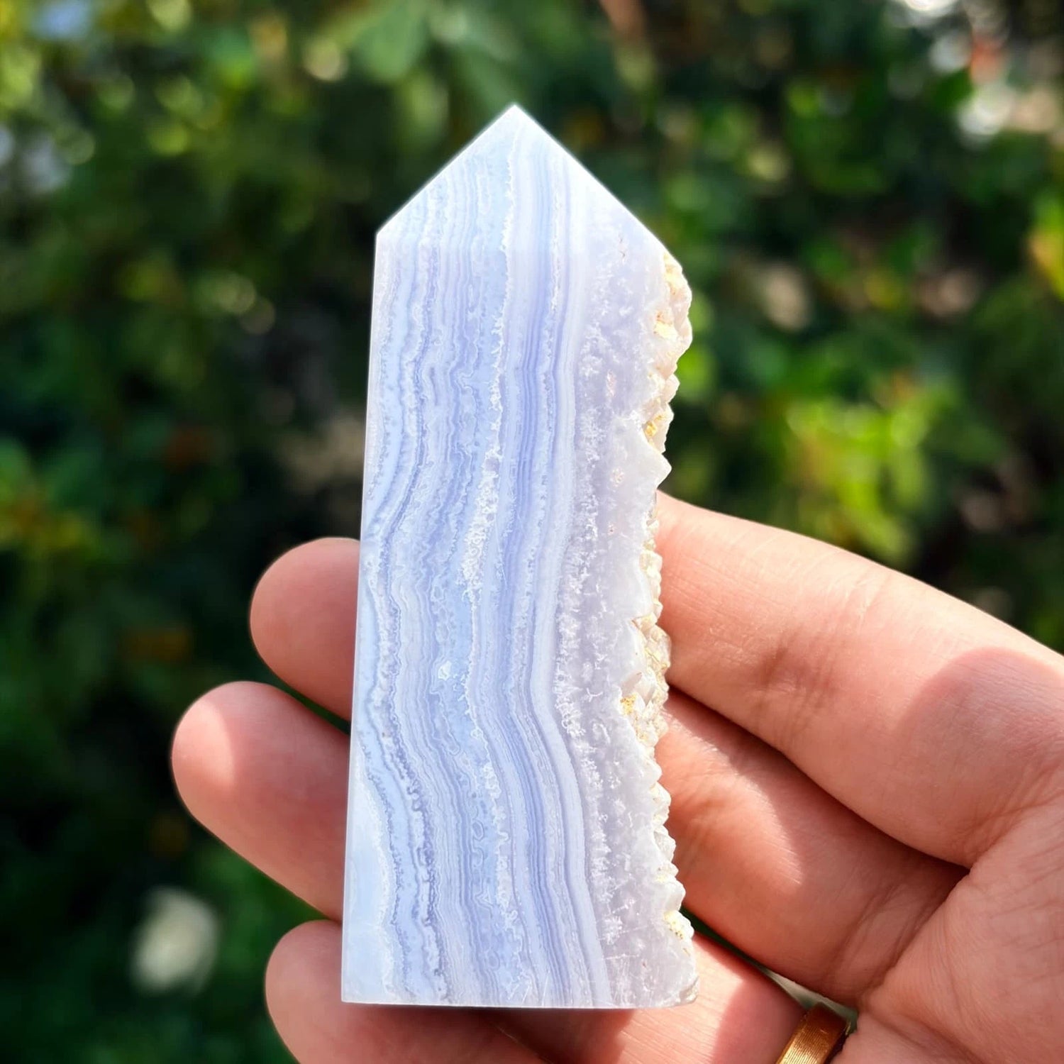 Druzy Blue Lace Agate "Summer's Afternoon"