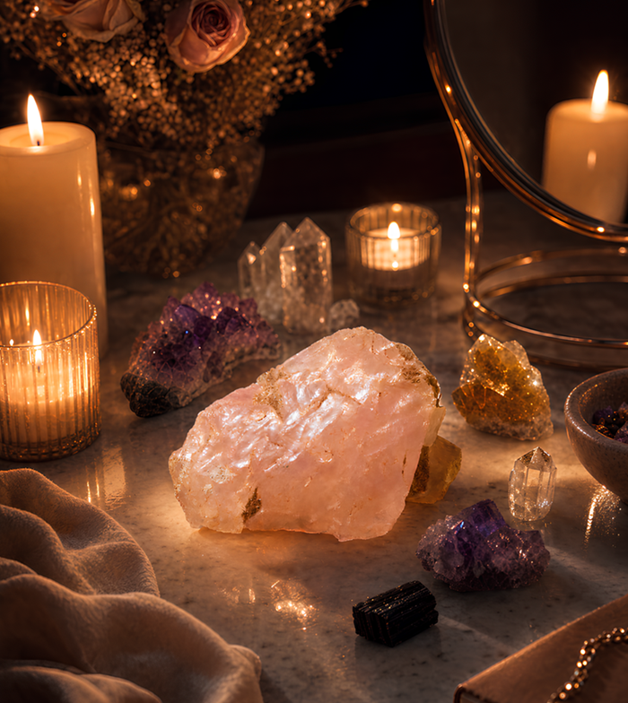 Rose Quartz Crystals