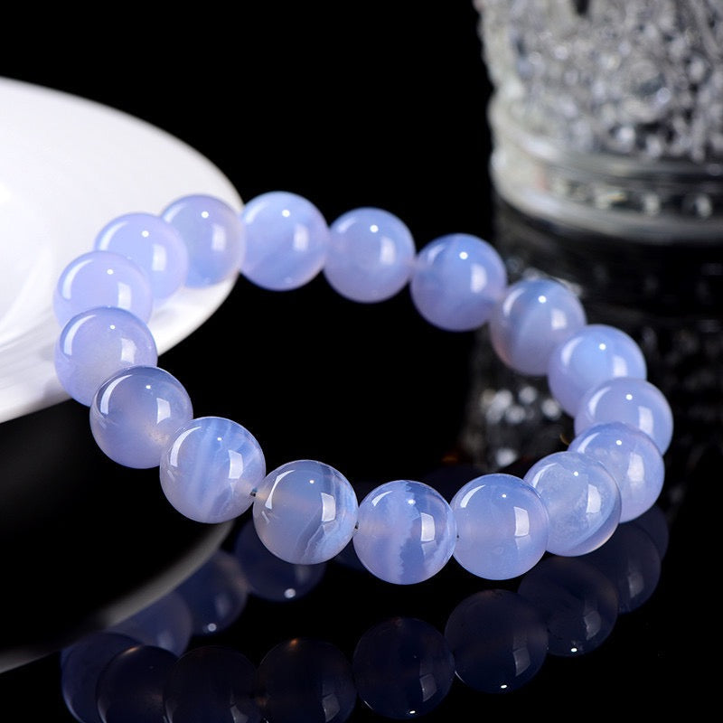 Natural Blue Lace Agate Bracelet