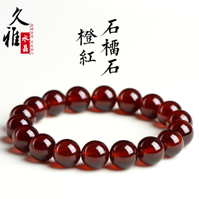 Natural Garnet Crystal Bracelet