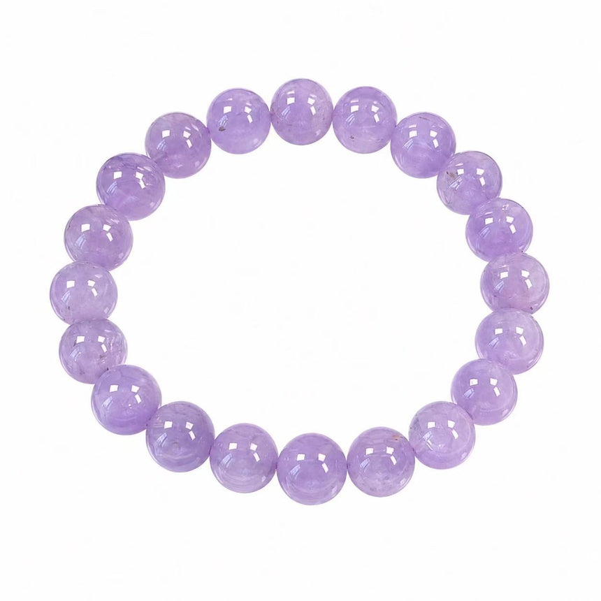Natural Amethyst Crystal Bracelet – Genuine Purple Gemstone