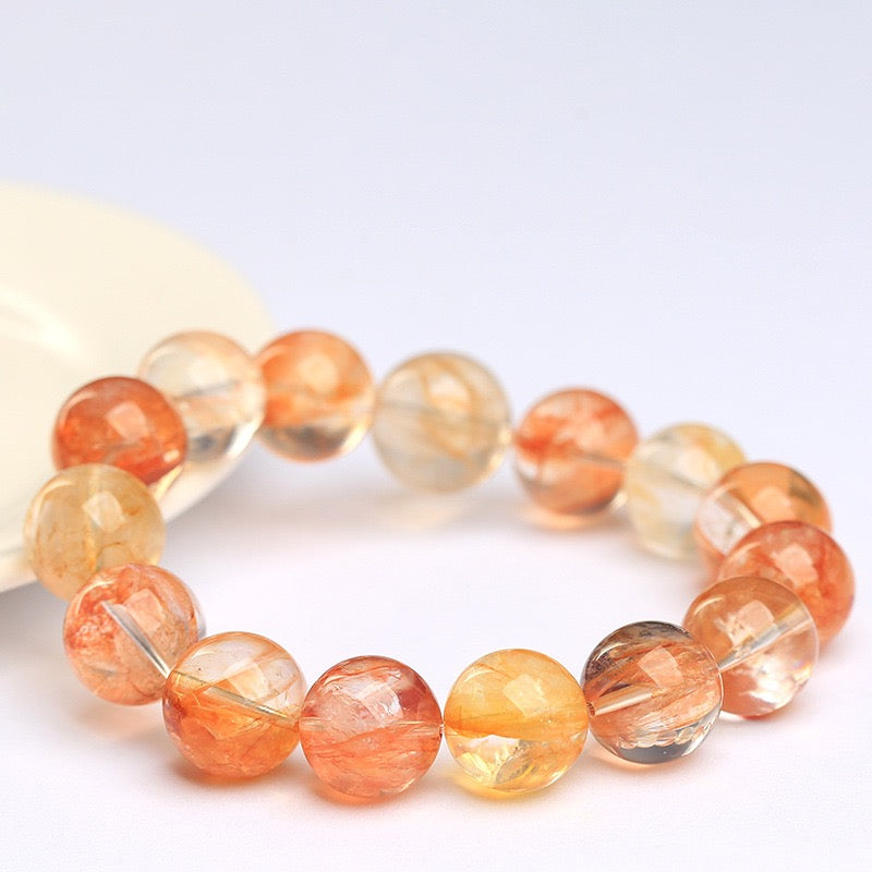Natural Koi Blossom Crystal Bracelet